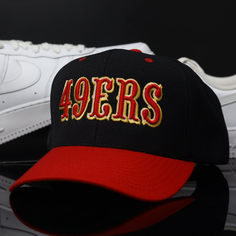 49ers SCRIPT BLK/RED (Green UV)