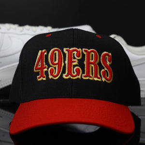 49ers SCRIPT BLK/RED (Green UV)