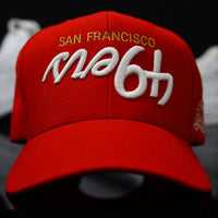 SF SCRIPT FLIP Snapback Red (Green UV)